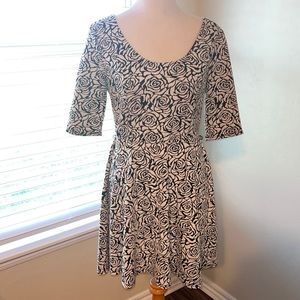 Candie’s Black/White Floral Dress